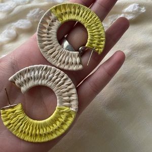 Yellow and tan hoops